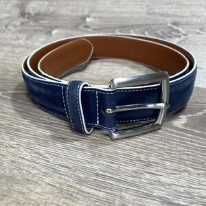 Johnston & Murphy Belt Mens 44 American‎ Kip Leather Classic BH2051D Made in USA